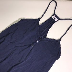 Melrose and market navy tank top